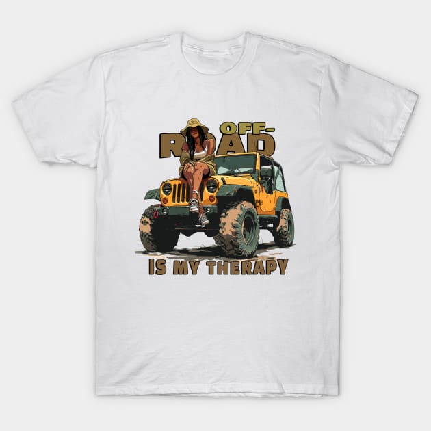 Off-road is my therapy. T-Shirt by mksjr